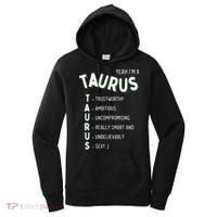 Yeah Im A Taurus Zodiac Women's Hoodie thumb 0