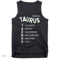 Yeah Im A Taurus Zodiac Tank Top thumb 0