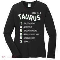 Yeah Im A Taurus Zodiac Women's Long Sleeve Shirt thumb 0