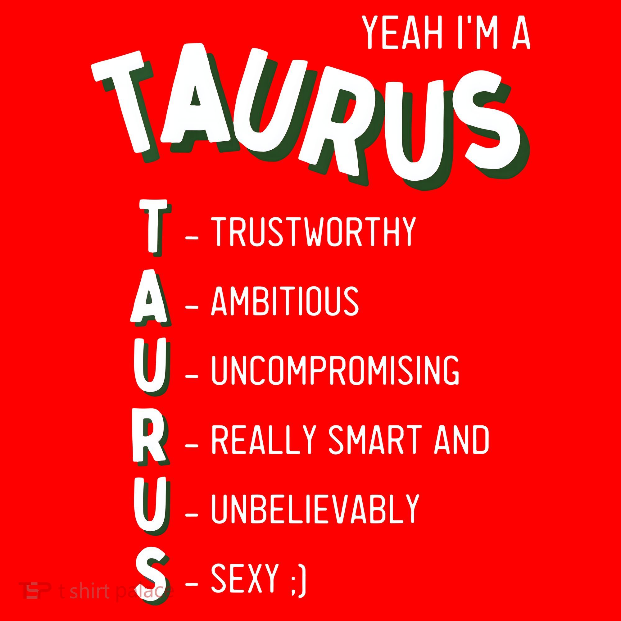 Yeah Im A Taurus Zodiac Santa Hat
