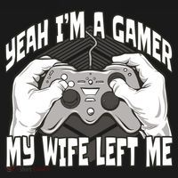 Yeah I'm A Gamer My Wife Left Funny Coaster thumb 2