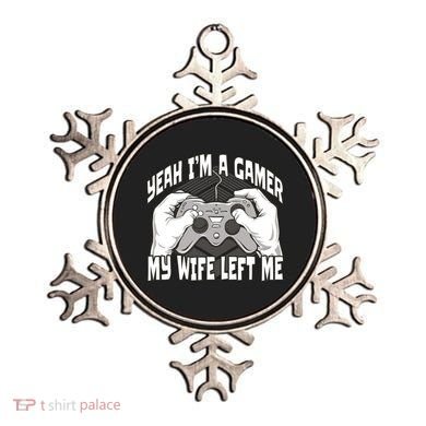 Yeah I'm A Gamer My Wife Left Funny Ornament