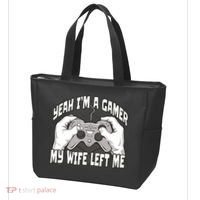 Yeah I'm A Gamer My Wife Left Funny Tote Bag thumb 3