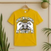 Yeah I'm A Gamer My Wife Left Funny T-Shirt thumb 2