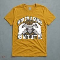Yeah I'm A Gamer My Wife Left Funny T-Shirt thumb 5