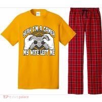 Yeah I'm A Gamer My Wife Left Funny Pajama Set thumb 0