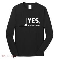 Yes Im Always Right Math Teacher Long Sleeve Shirt thumb 0