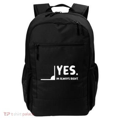 Yes Im Always Right Math Teacher Backpack