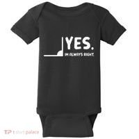 Yes Im Always Right Math Teacher Baby Bodysuit thumb 0