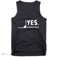 Yes Im Always Right Math Teacher Tank Top thumb 0