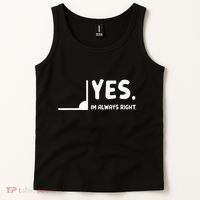 Yes Im Always Right Math Teacher Tank Top thumb 2