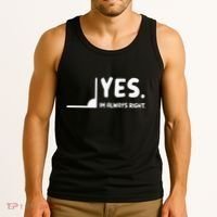 Yes Im Always Right Math Teacher Tank Top thumb 3
