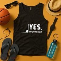 Yes Im Always Right Math Teacher Tank Top thumb 4