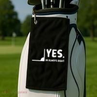 Yes Im Always Right Math Teacher Golf Towel thumb 2