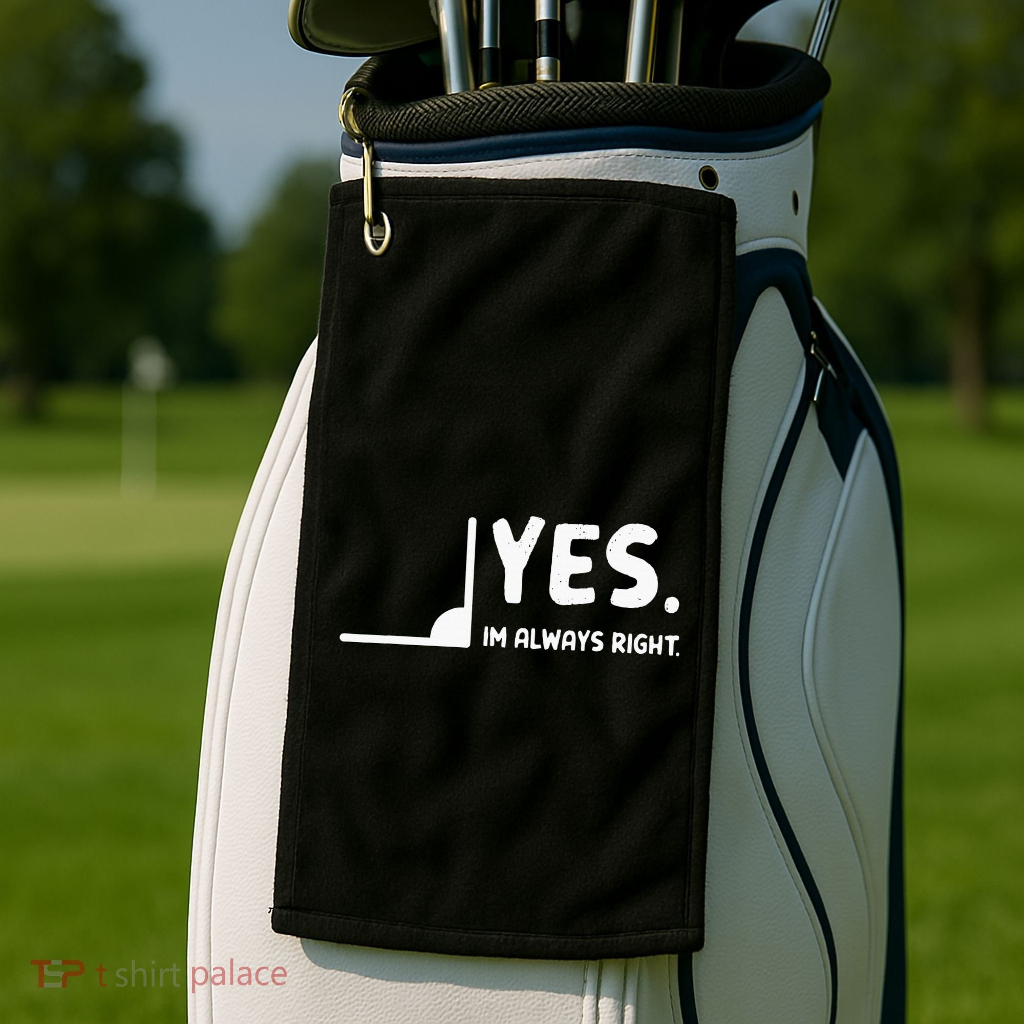 Yes Im Always Right Math Teacher Golf Towel