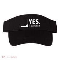Yes Im Always Right Math Teacher Visor thumb 0