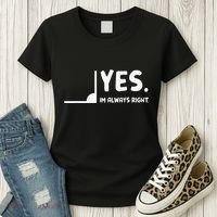 Yes Im Always Right Math Teacher Women's T-Shirt thumb 3