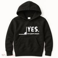 Yes Im Always Right Math Teacher Kids Hoodie thumb 0