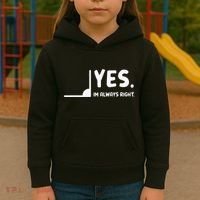 Yes Im Always Right Math Teacher Kids Hoodie thumb 3
