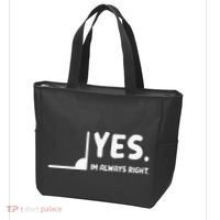 Yes Im Always Right Math Teacher Tote Bag thumb 3