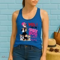 Yes I Am The Crazy Dog Lady Gift Funny Dog Lover Gift Great Gift Women's Tank Top thumb 2