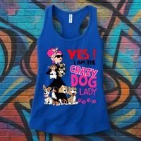 Yes I Am The Crazy Dog Lady Gift Funny Dog Lover Gift Great Gift Women's Tank Top thumb 3