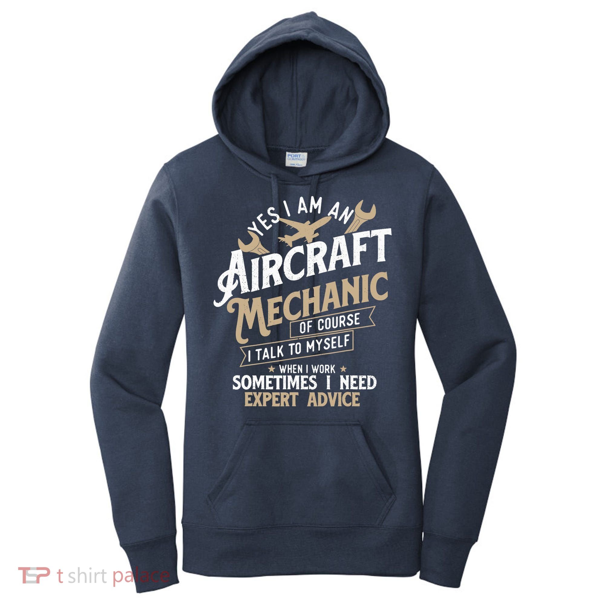 Yes I Am An Aircraft Mechanic Airplane Aviation Technician Women's Hoodie