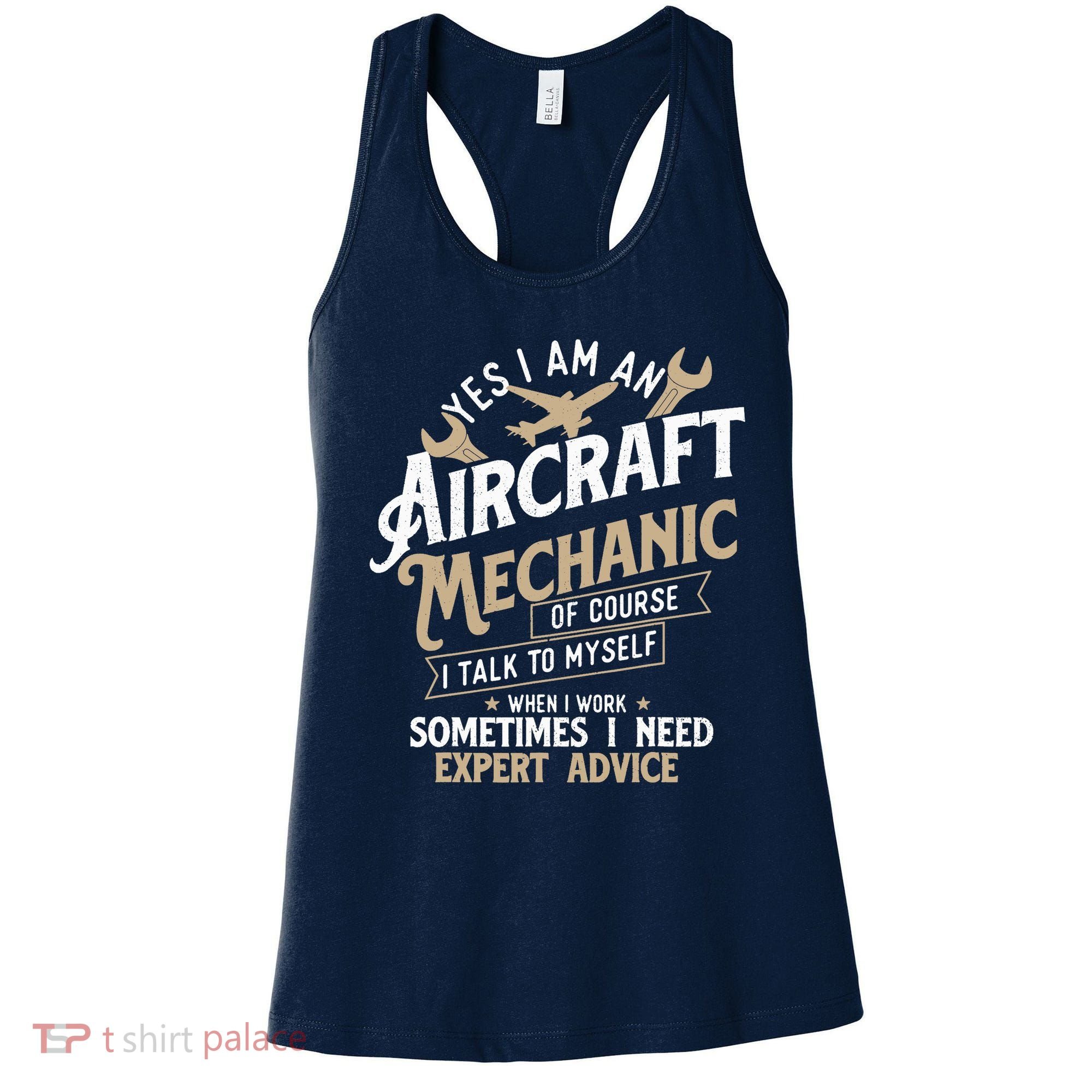 Yes I Am An Aircraft Mechanic Airplane Aviation Technician Women's Tank Top