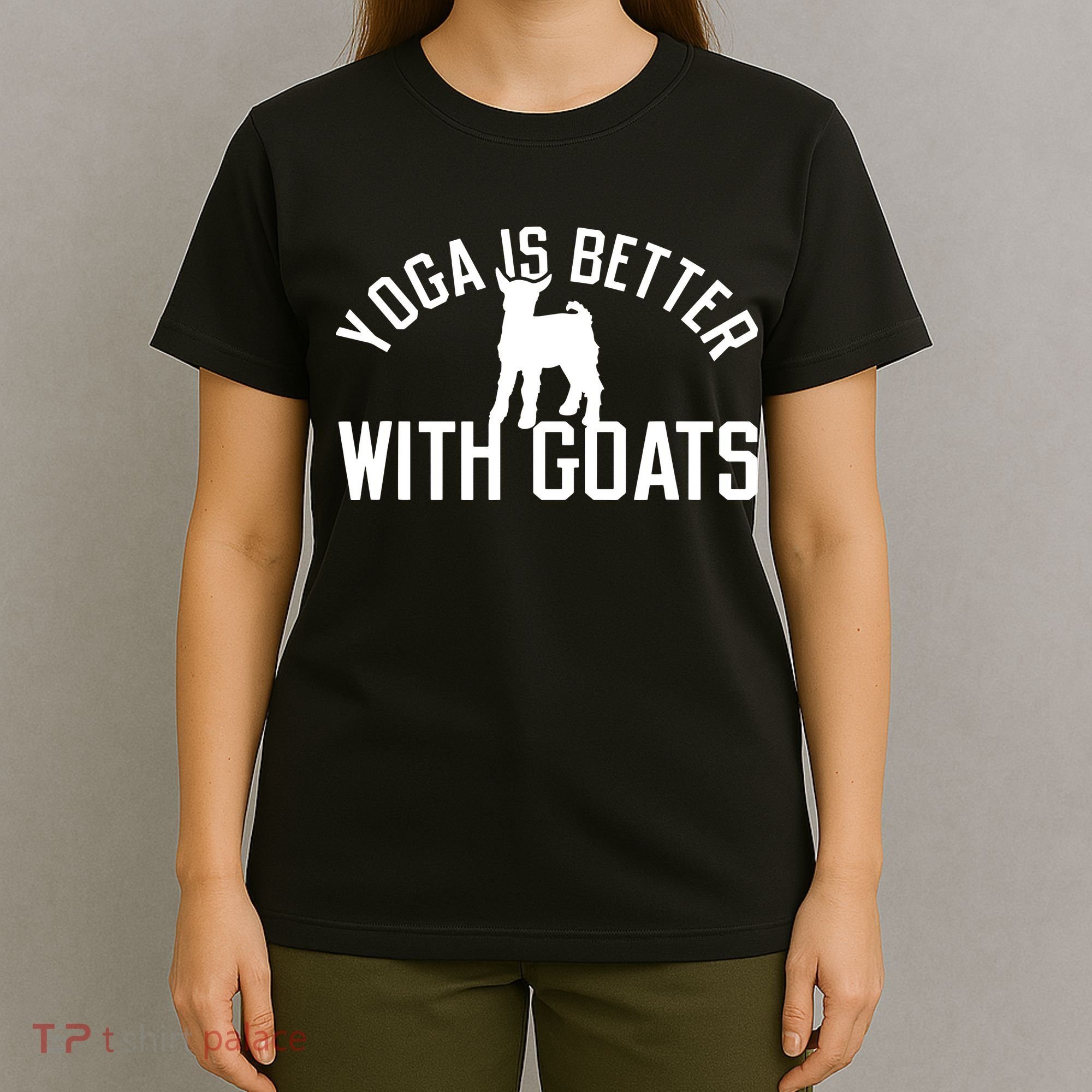Yoga Is Better With Goats Funny Goat Yoga T-Shirt