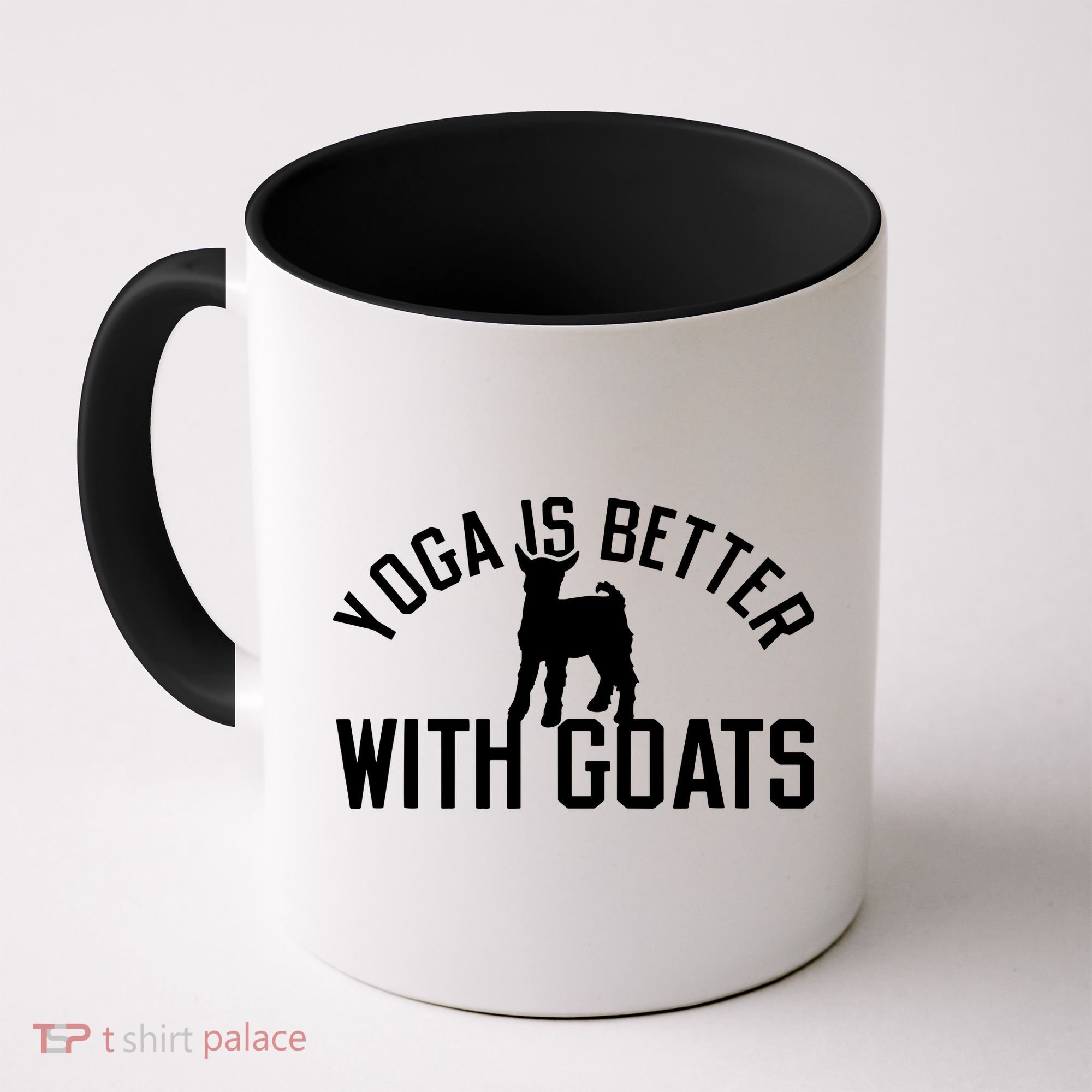 Yoga Is Better With Goats Funny Goat Yoga Coffee Mug