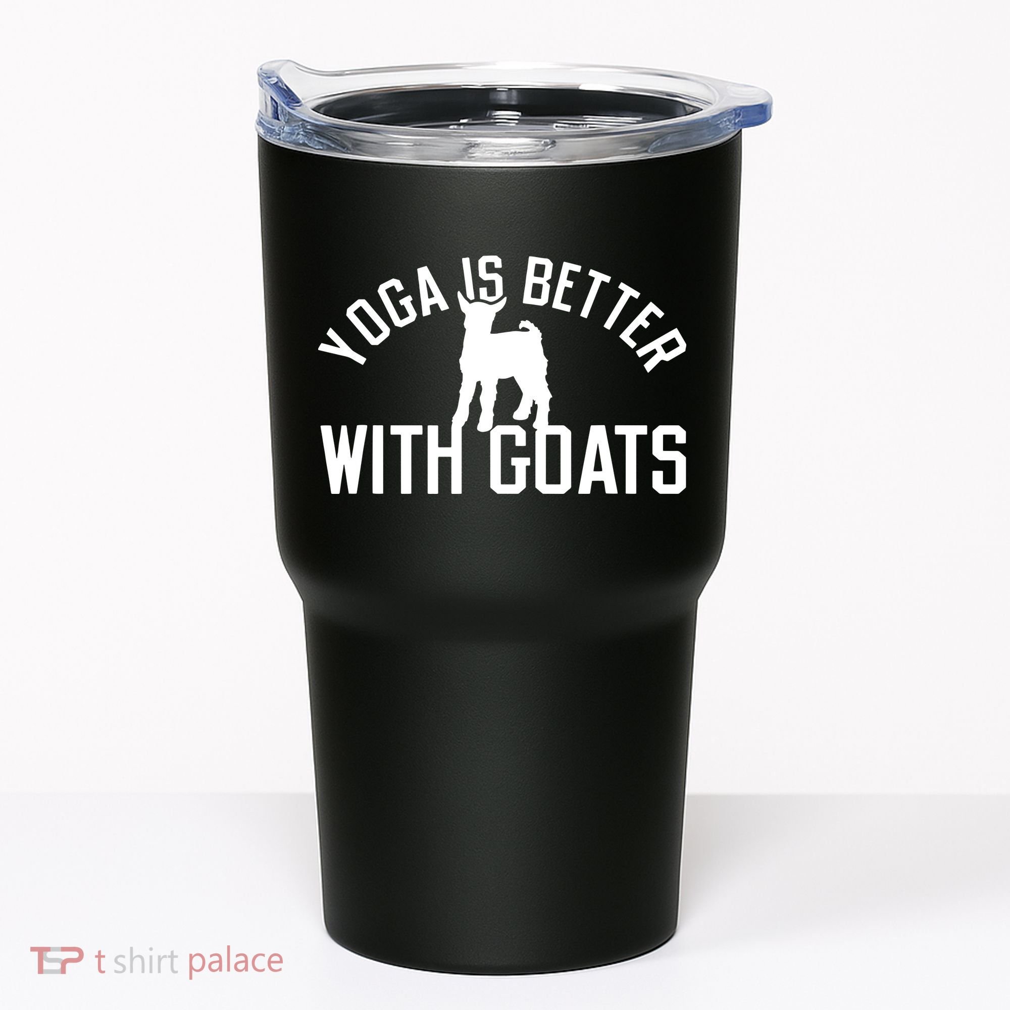 Yoga Is Better With Goats Funny Goat Yoga Tumbler
