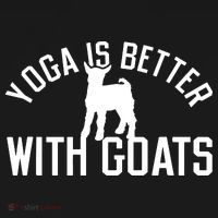 Yoga Is Better With Goats Funny Goat Yoga Tall Hoodie thumb 2