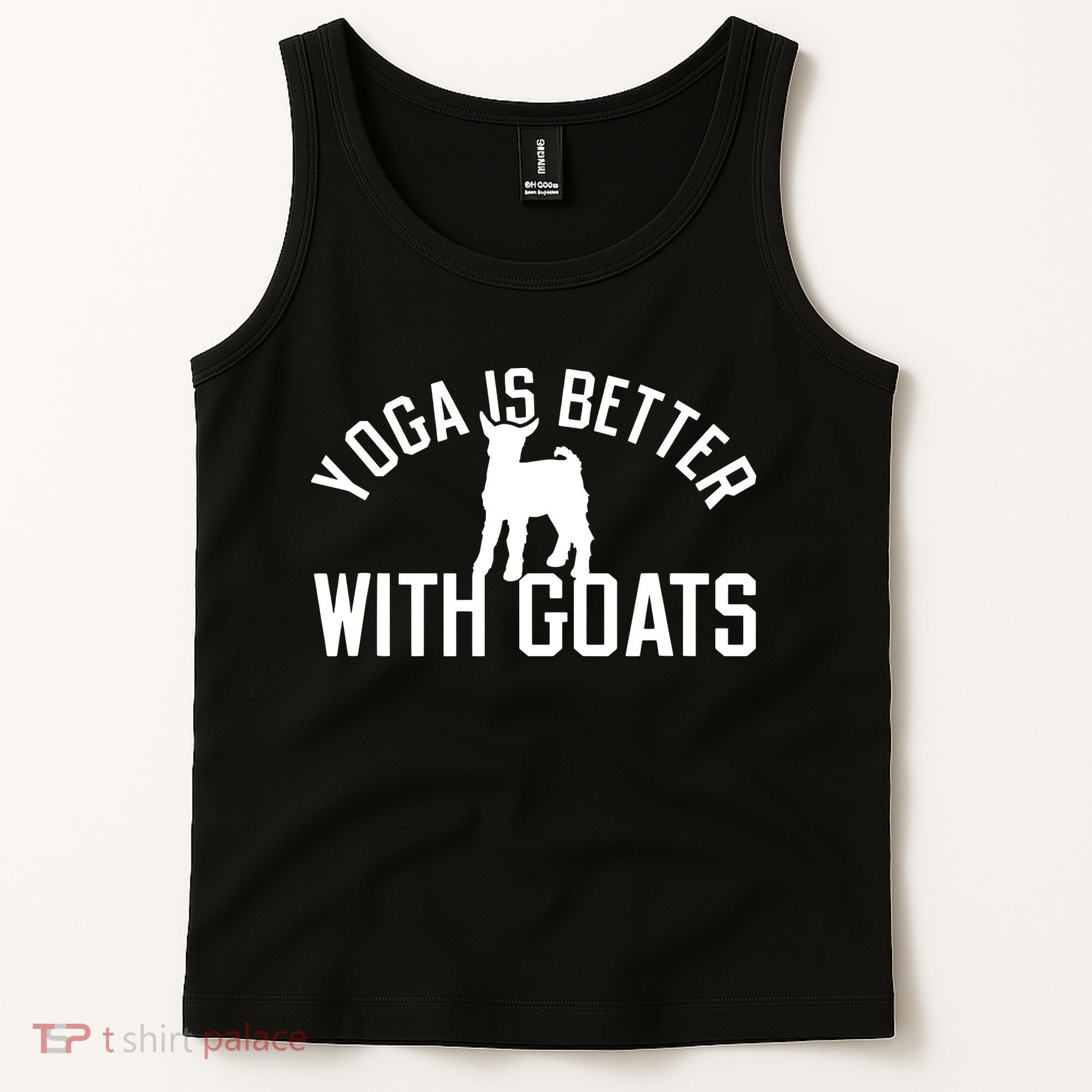 Yoga Is Better With Goats Funny Goat Yoga Tank Top