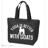 Yoga Is Better With Goats Funny Goat Yoga Tote Bag thumb 3