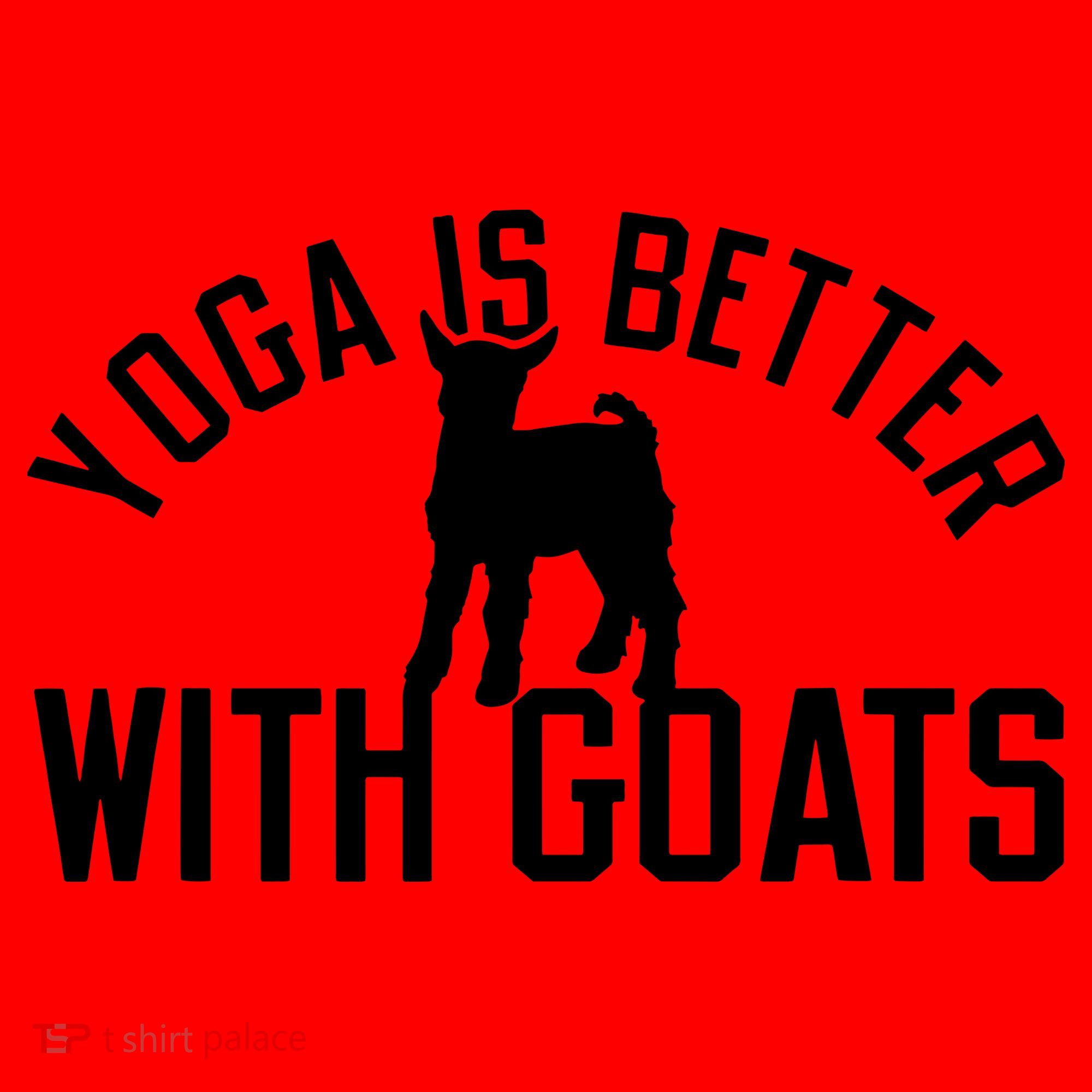 Yoga Is Better With Goats Funny Goat Yoga Santa Hat