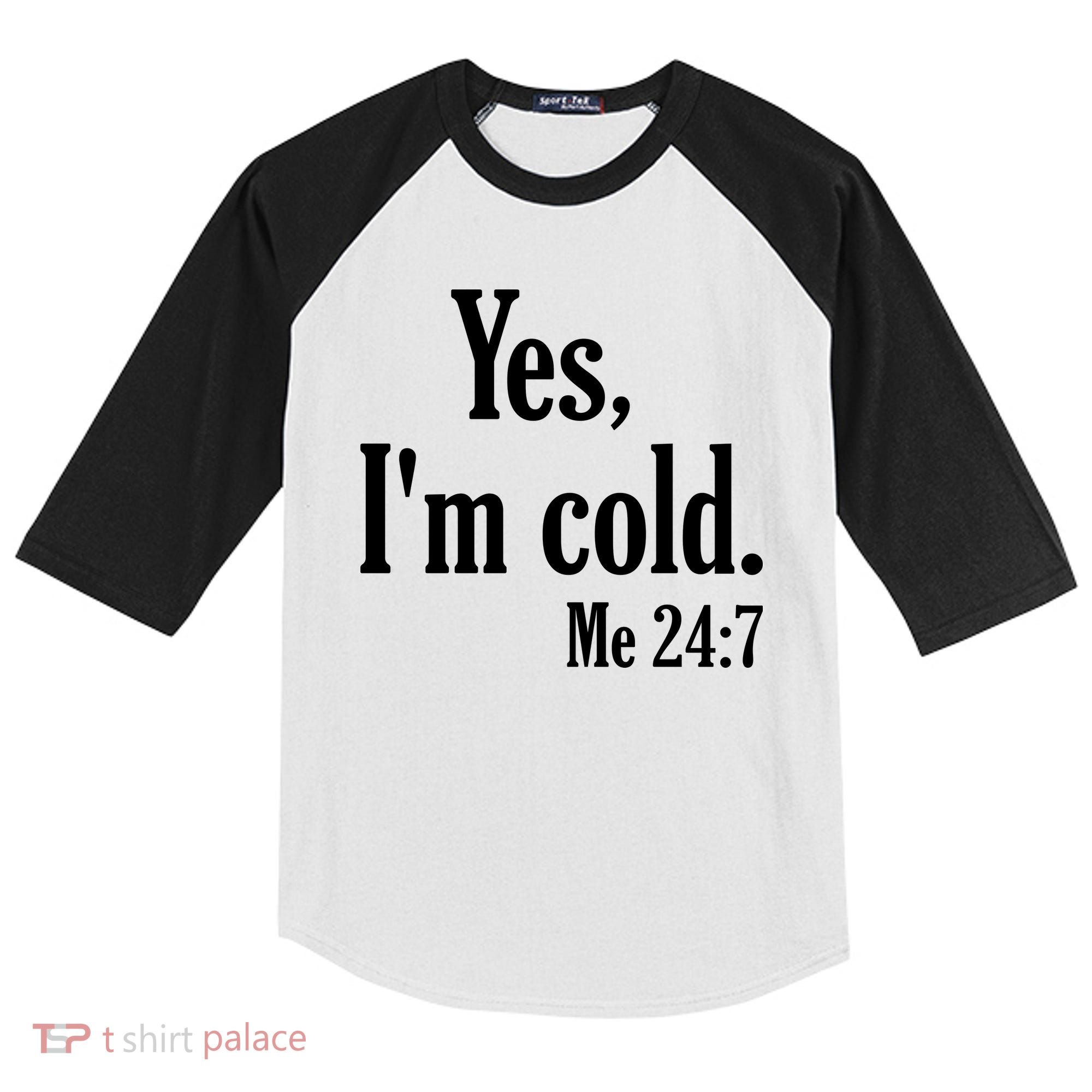 Yes I’m Cold Me 24:7 Kids Colorblock Raglan Jersey