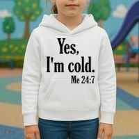 Yes I’m Cold Me 24:7 Kids Hoodie thumb 3