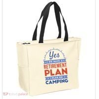 Yes I Do Have A Retirement Plan I Plan On Camping Tote Bag thumb 2
