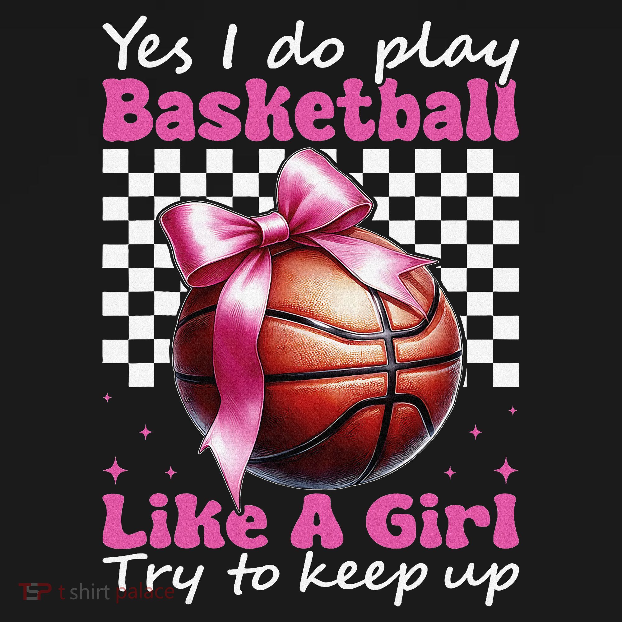 Yes I Do Play Basketball Like A Girl Mom Coquette Bow Women's Hoodie