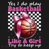 Yes I Do Play Basketball Like A Girl Mom Coquette Bow Women's Tank Top thumb 5