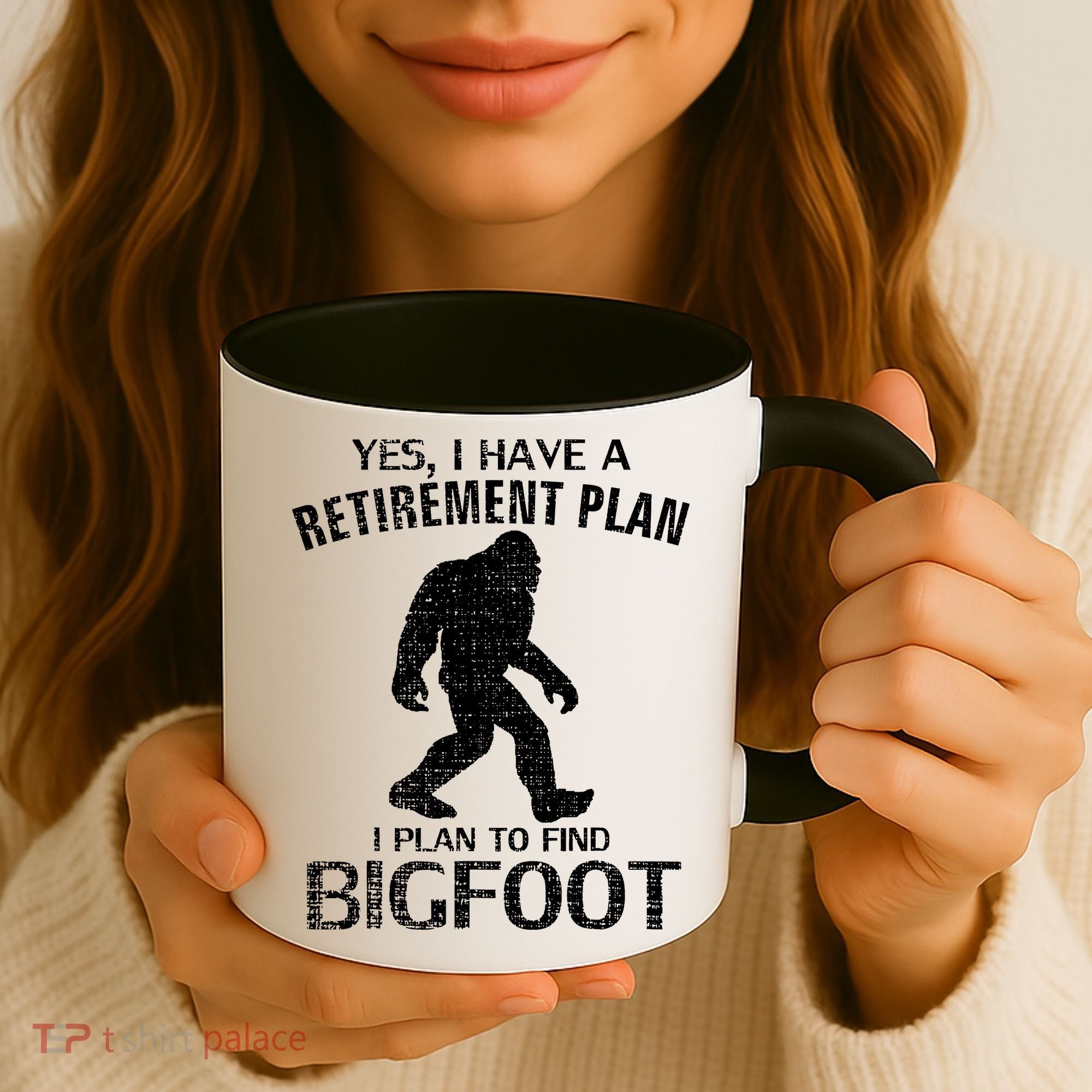 Yes I Do Have A Retirement Plan Bigfoot Funny Animal Coffee Mug