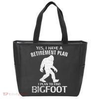 Yes I Do Have A Retirement Plan Bigfoot Funny Animal Tote Bag thumb 0