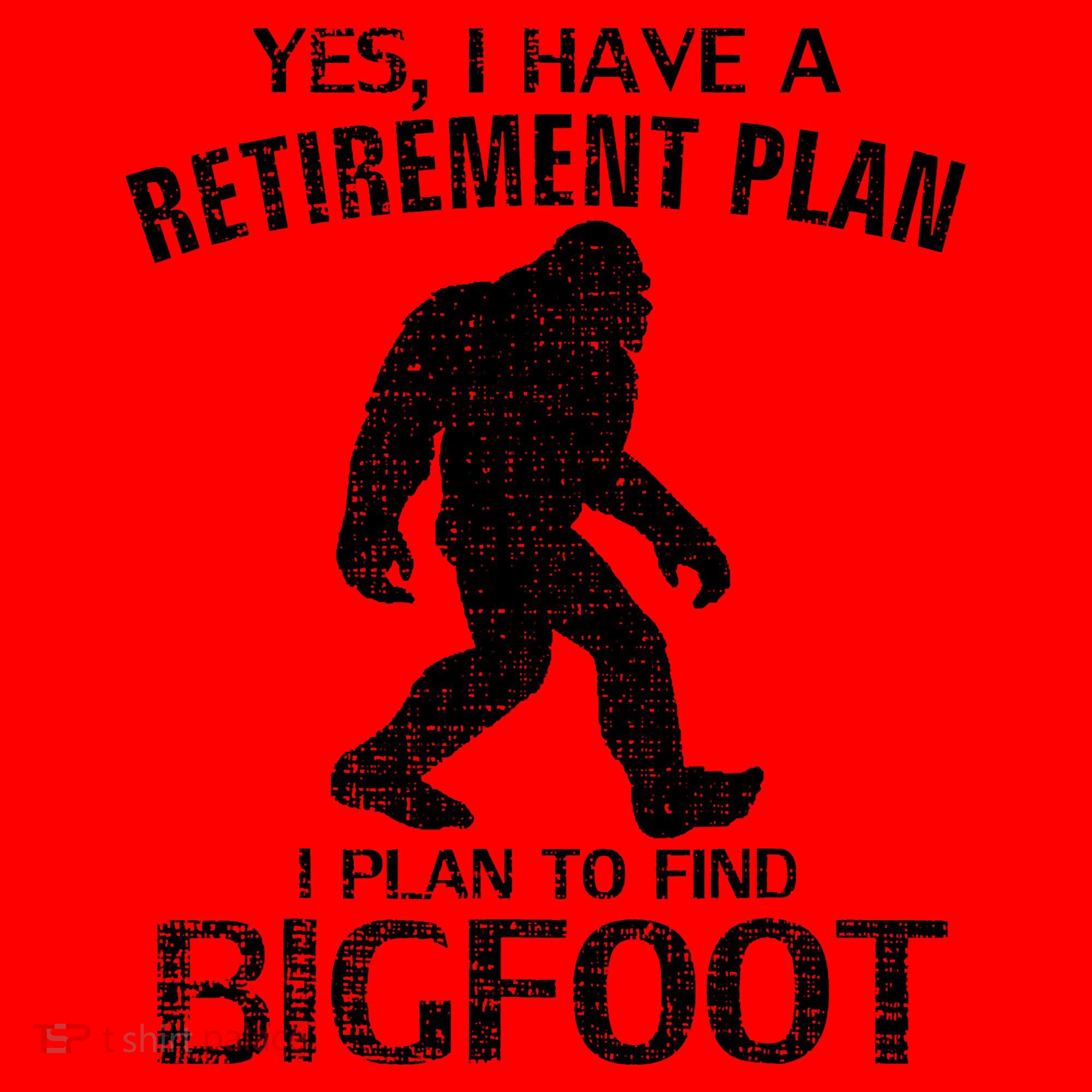 Yes I Do Have A Retirement Plan Bigfoot Funny Animal Santa Hat