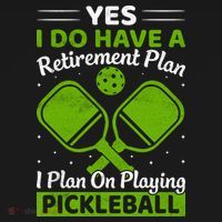 Yes I Do Have A Retirement Plan Pickleball Paddle Bucket Hat thumb 4