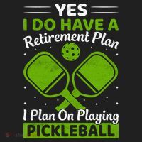 Yes I Do Have A Retirement Plan Pickleball Paddle Beanie thumb 2