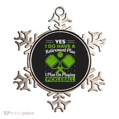 Yes I Do Have A Retirement Plan Pickleball Paddle Ornament