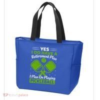 Yes I Do Have A Retirement Plan Pickleball Paddle Tote Bag thumb 3