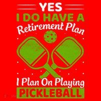 Yes I Do Have A Retirement Plan Pickleball Paddle Santa Hat thumb 1