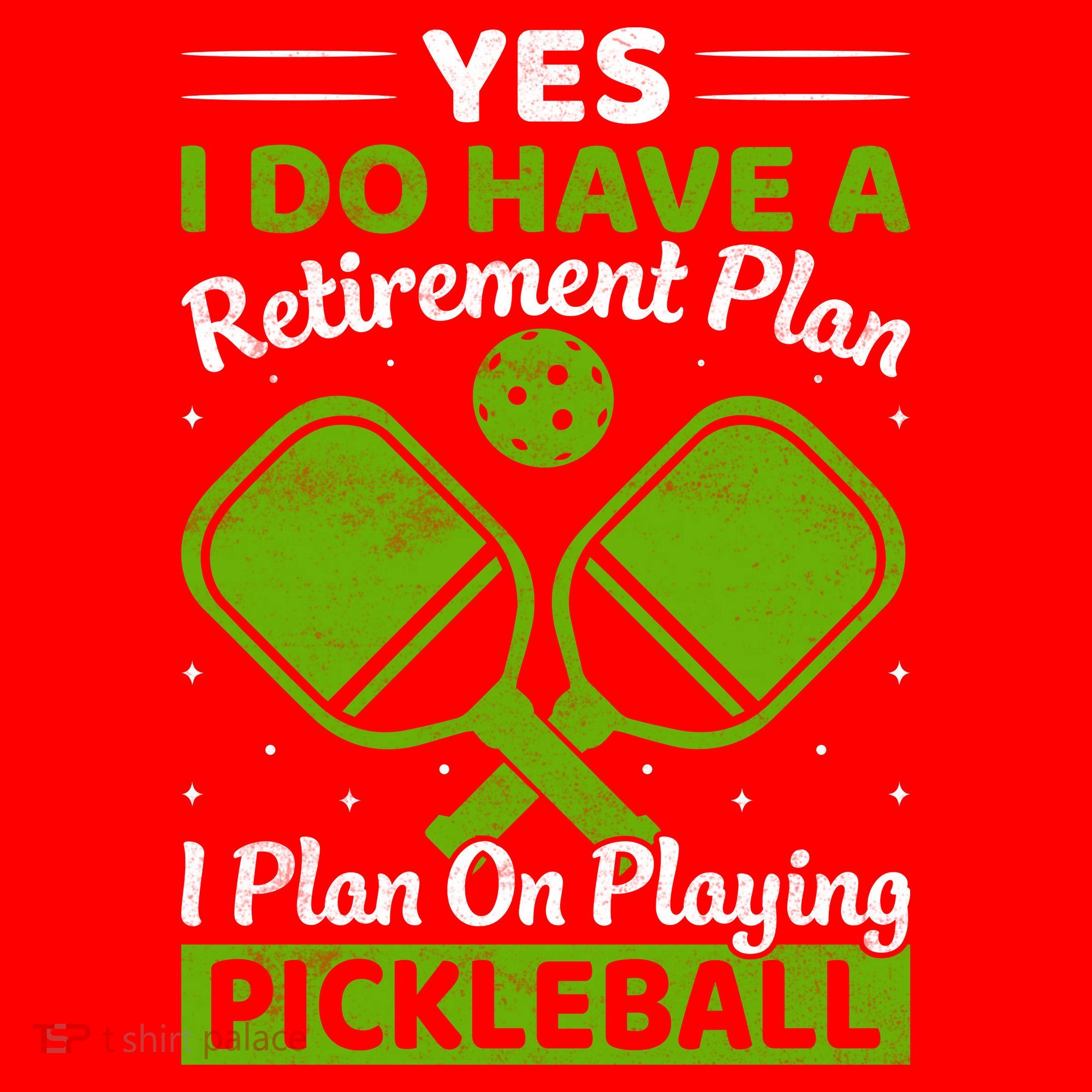 Yes I Do Have A Retirement Plan Pickleball Paddle Santa Hat