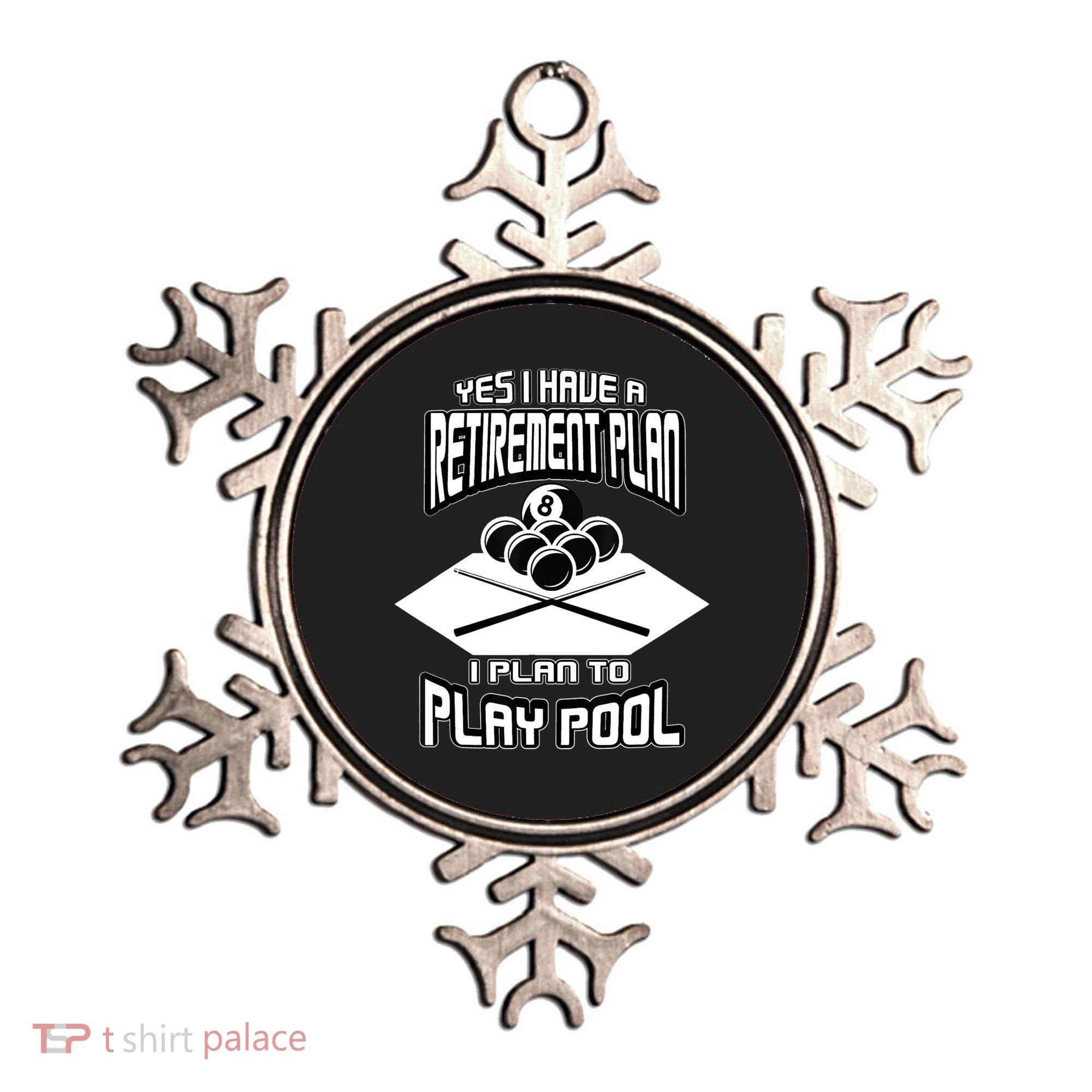 Yes I Have A Retirement Plan Pool Player Gift Billiard Ornament